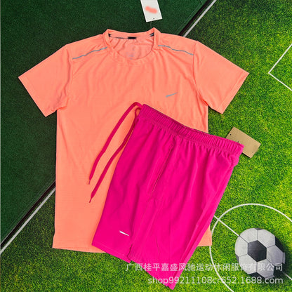 Wholesale shorts men's breathable woven sports cropped pants sports student track and field training running fitness quick-drying suit men