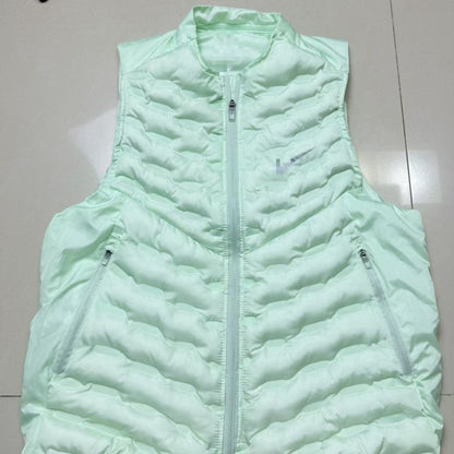 Cross-border new sports autumn and winter sports men's and women's down cotton vests are warm and slim running light training spot