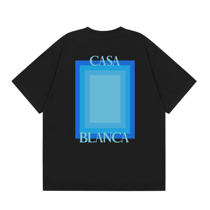 Casa American fashion brand online auction short sleeve men's couple ins summer super hot T-shirt women's top short sleeve loose European version