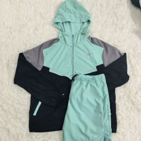 2025 New Upgraded Sports Breathable Color-Block Jacket, Independent Station Amazon Hiking Set, Casual Quick-Dry
