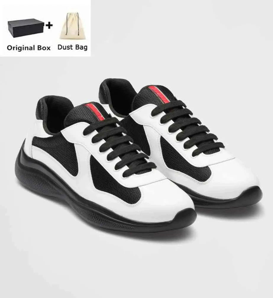 Spot new color-blocked mesh heightened athleisure men's and women's shoes leather big brand classic versatile breathable trend men (Copie)