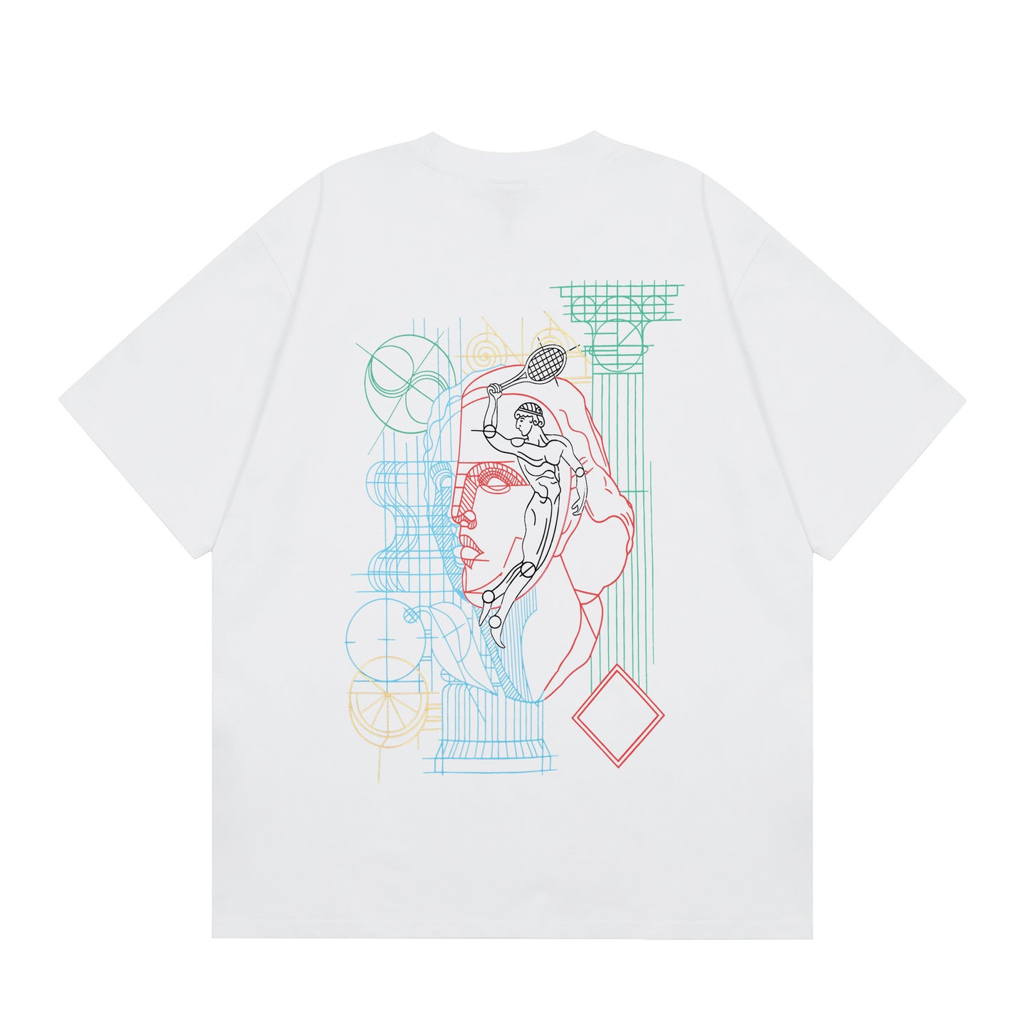 New Casa Casablanca Short Sleeve Correct Edition Ins European and American Niche Trendy Brand Cotton Casual High Street European and American T-shirt