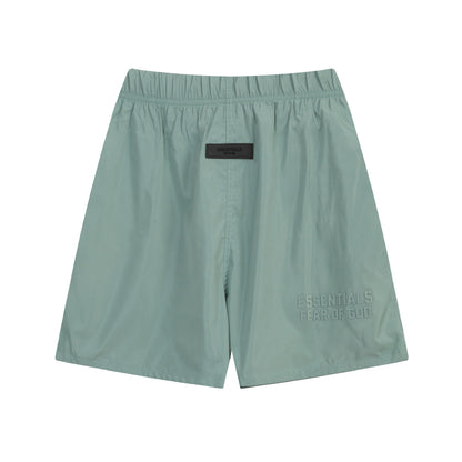 European and American trendy brand 25SS silicone letter logo casual shorts summer loose cropped pants for men and women