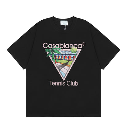 Casa American fashion brand online auction short sleeve men's couple ins summer super hot T-shirt women's top short sleeve loose European version