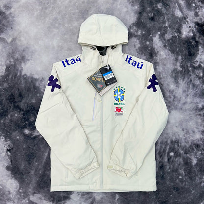 Brazilian team Neymar's windproof waterproof men's and women's fleece thin sports winter jacket with hood