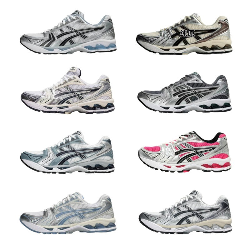 Cross-border Kayano14 running shoes, men's cushioning and wear-resistant sneakers, outdoor versatile, mesh breathable, casual shoes, women's shoes