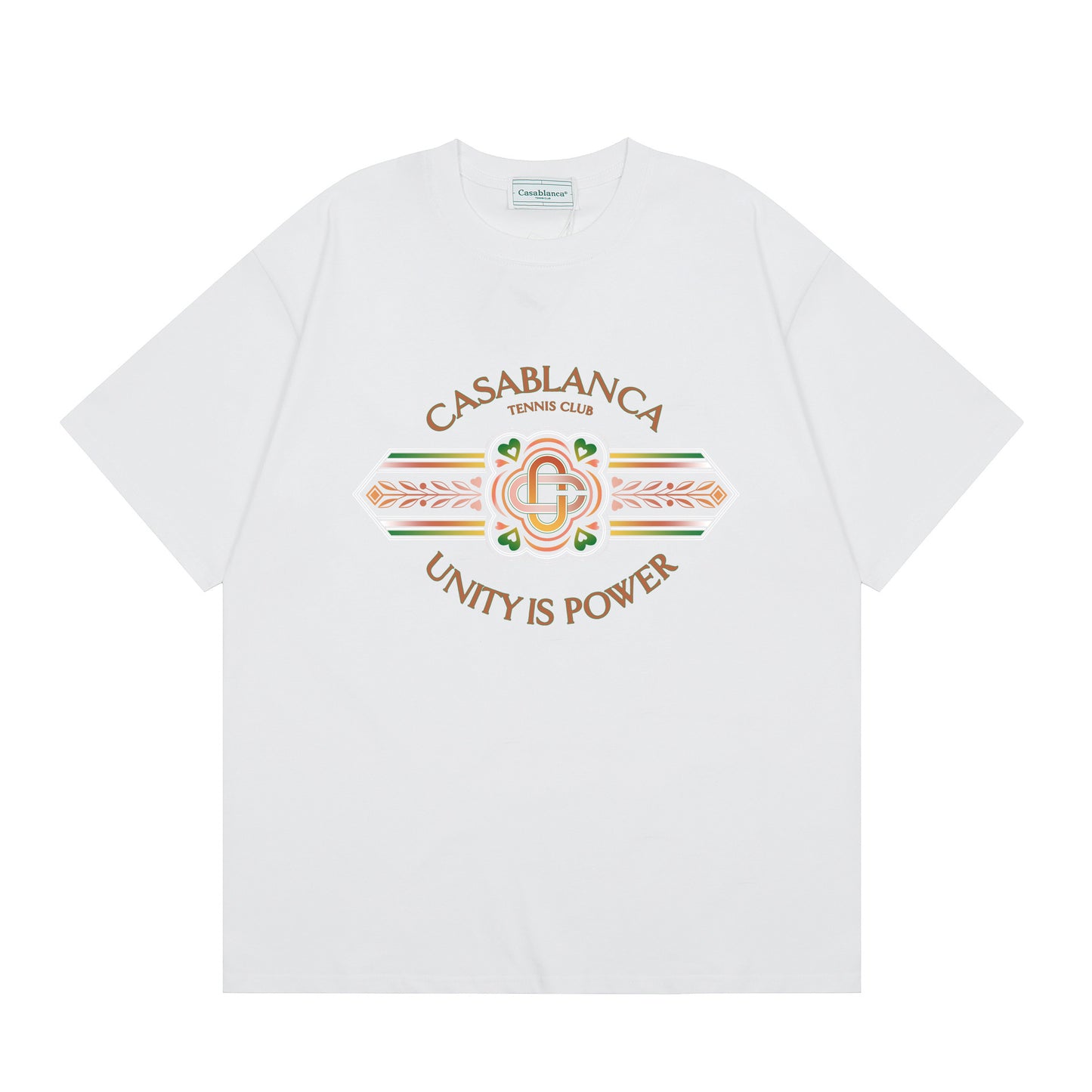 New Casa Casablanca Short Sleeve Correct Edition Ins European and American Niche Trendy Brand Cotton Casual High Street European and American T-shirt