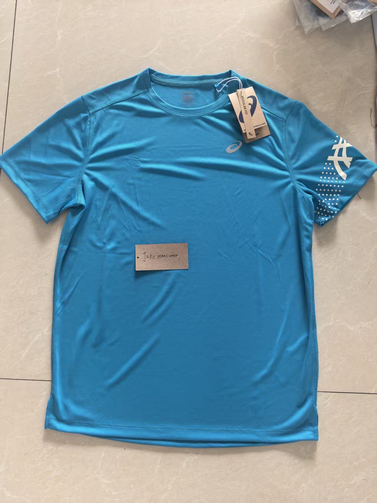 High version 2026 European and American men's summer sports quick-drying, breathable, simple casual crew neck T-shirt shorts set