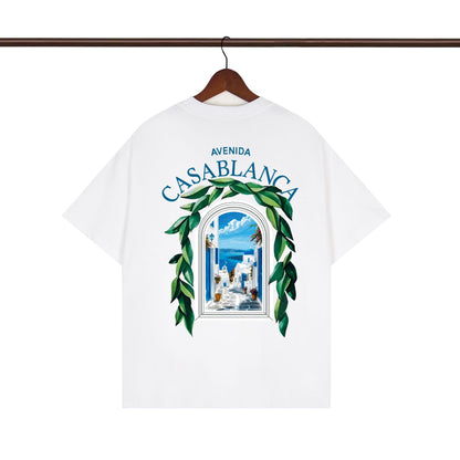 Casa American fashion brand online auction short sleeve men's couple ins summer super hot T-shirt women's top short sleeve loose European version