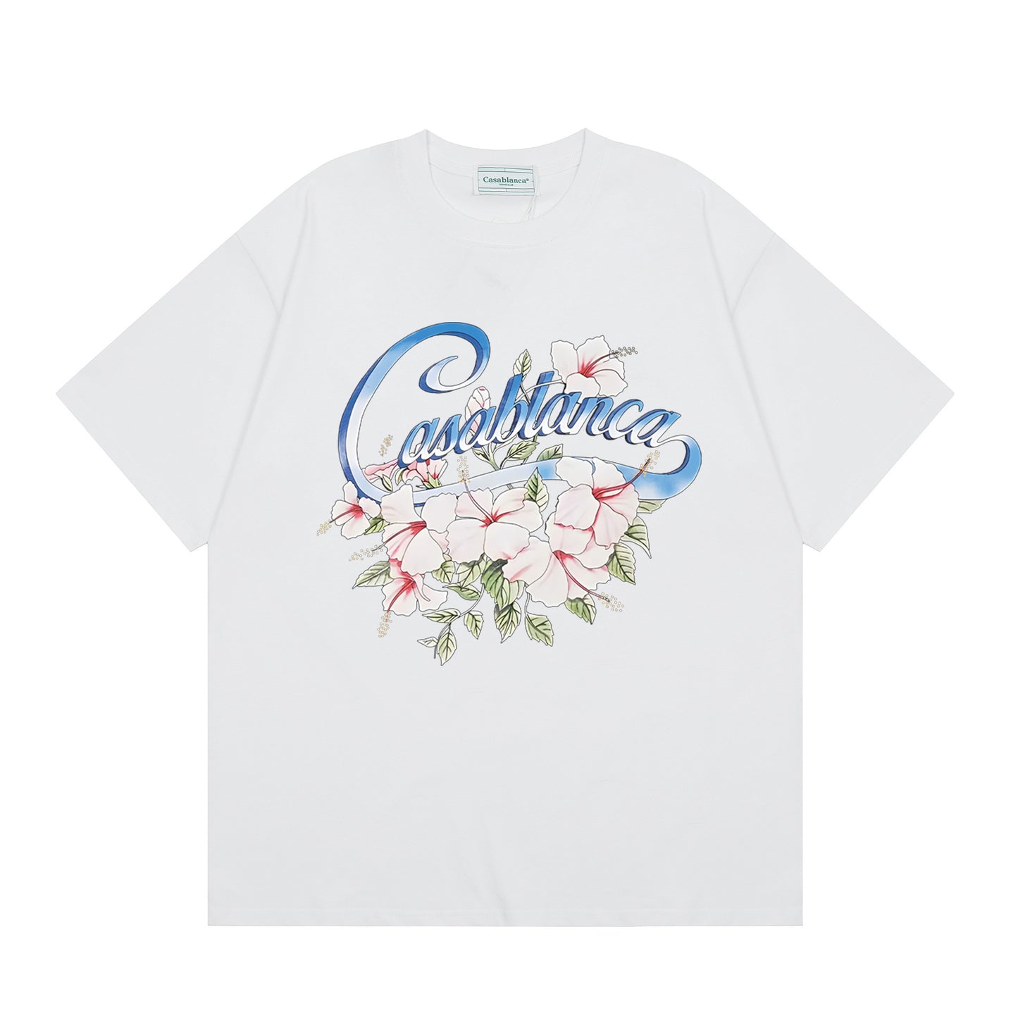 New Casa Casablanca Short Sleeve Correct Edition Ins European and American Niche Trendy Brand Cotton Casual High Street European and American T-shirt