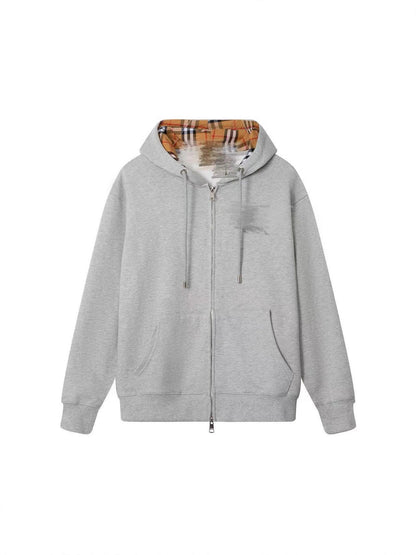 Cross-border B family war horse high-quality hooded sweatshirt jacket full cardigan zipper embroidered jacket casual loose for both men and women
