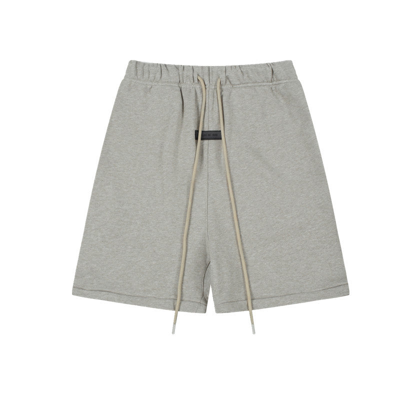 European and American trendy brand 25SS silicone letter logo casual shorts summer loose cropped pants for men and women