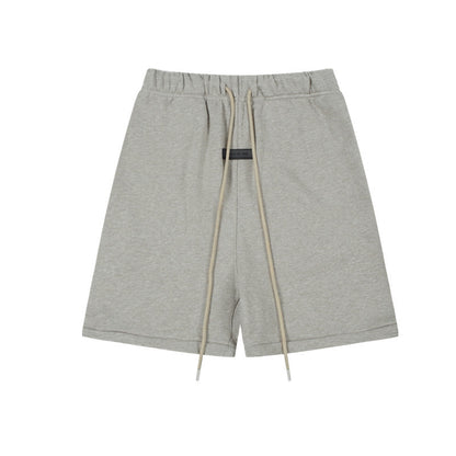 European and American trendy brand 25SS silicone letter logo casual shorts summer loose cropped pants for men and women
