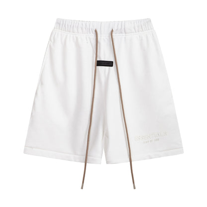 European and American trendy brand 25SS silicone letter logo casual shorts summer loose cropped pants for men and women