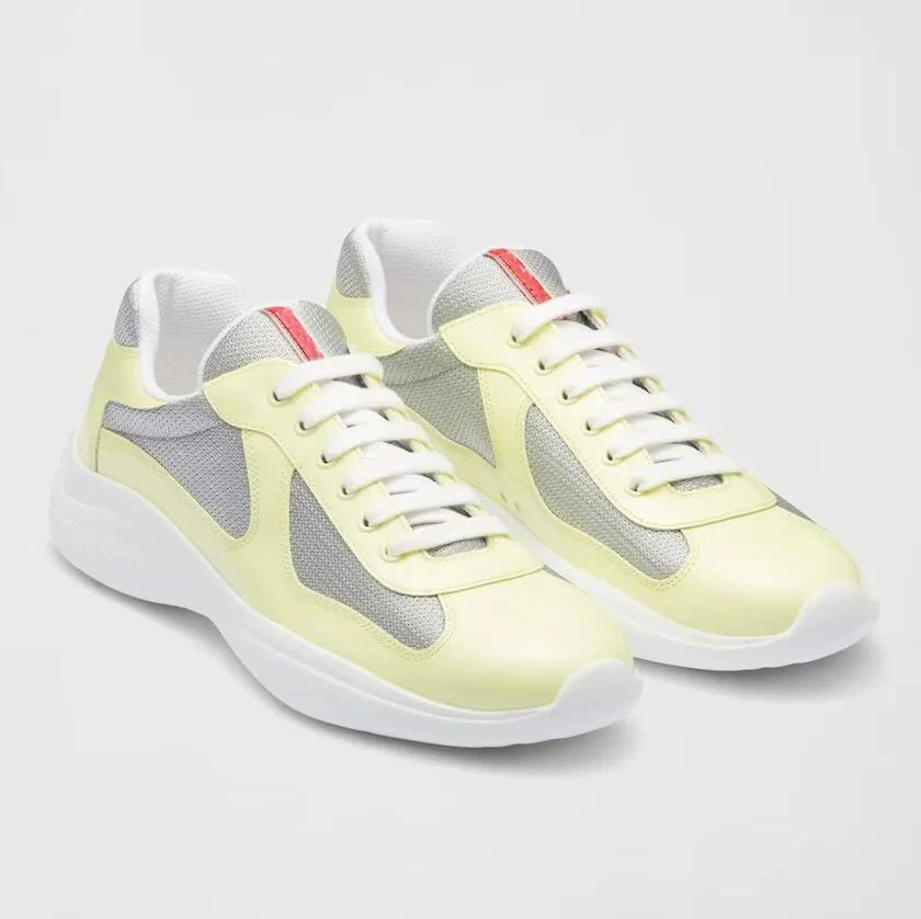 Spot new color-blocked mesh heightened athleisure men's and women's shoes leather big brand classic versatile breathable trend men (Copie)