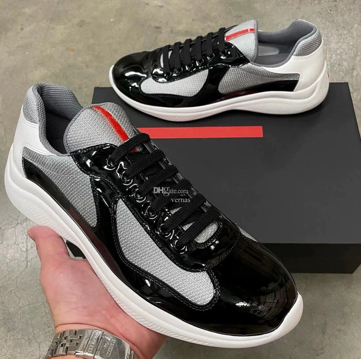 Spot new color-blocked mesh heightened athleisure men's and women's shoes leather big brand classic versatile breathable trend men (Copie)