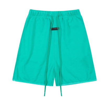 European and American trendy brand 25SS silicone letter logo casual shorts summer loose cropped pants for men and women