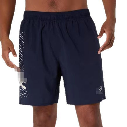 High version spring and summer new European and American cross-border sports leisure fashion quick-drying breathable lace-up running shorts men's