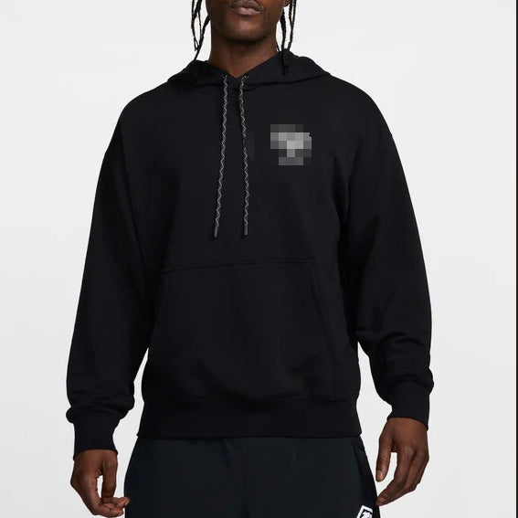 2025 new cross-border hot-selling hooded flocked trendy brand letter printed drawstring sweatshirt