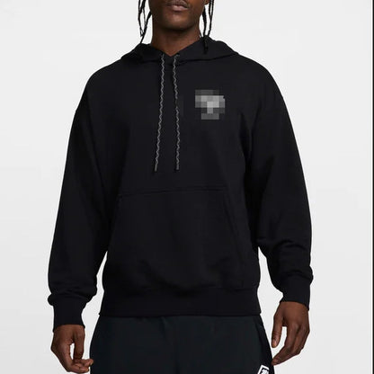 2025 new cross-border hot-selling hooded flocked trendy brand letter printed drawstring sweatshirt