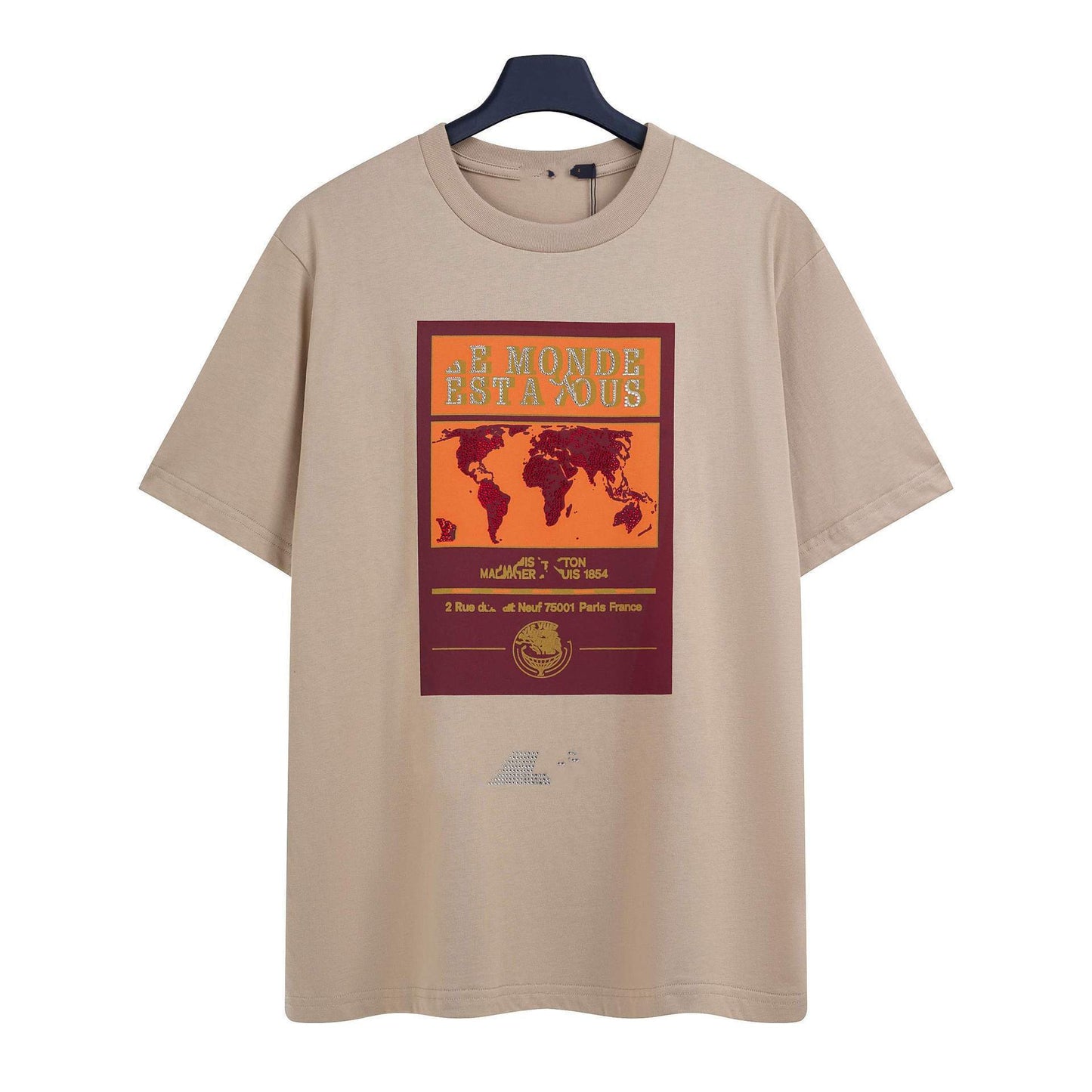 Correct version high quality 26 new donkey home short sleeve classic LOGO print short sleeve T-shirt for men and women
