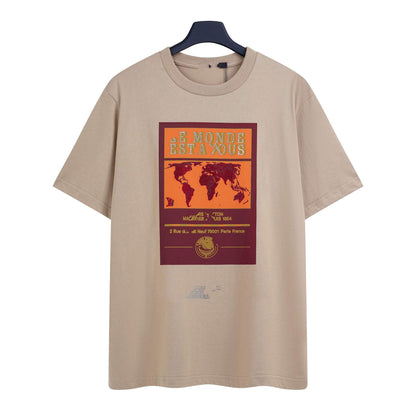 Correct version high quality 26 new donkey home short sleeve classic LOGO print short sleeve T-shirt for men and women