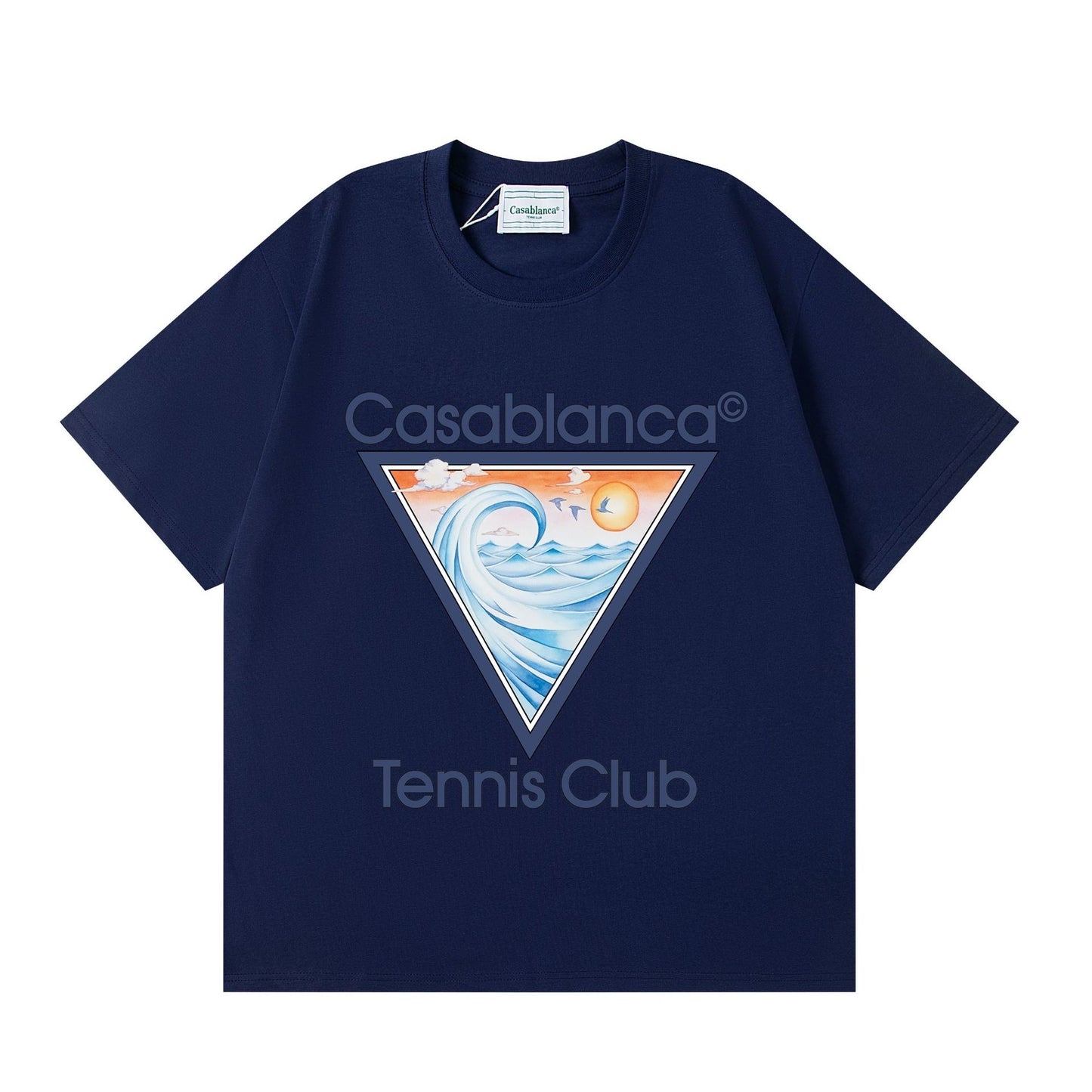 Casa American fashion brand online auction short sleeve men's couple ins summer super hot T-shirt women's top short sleeve loose European version