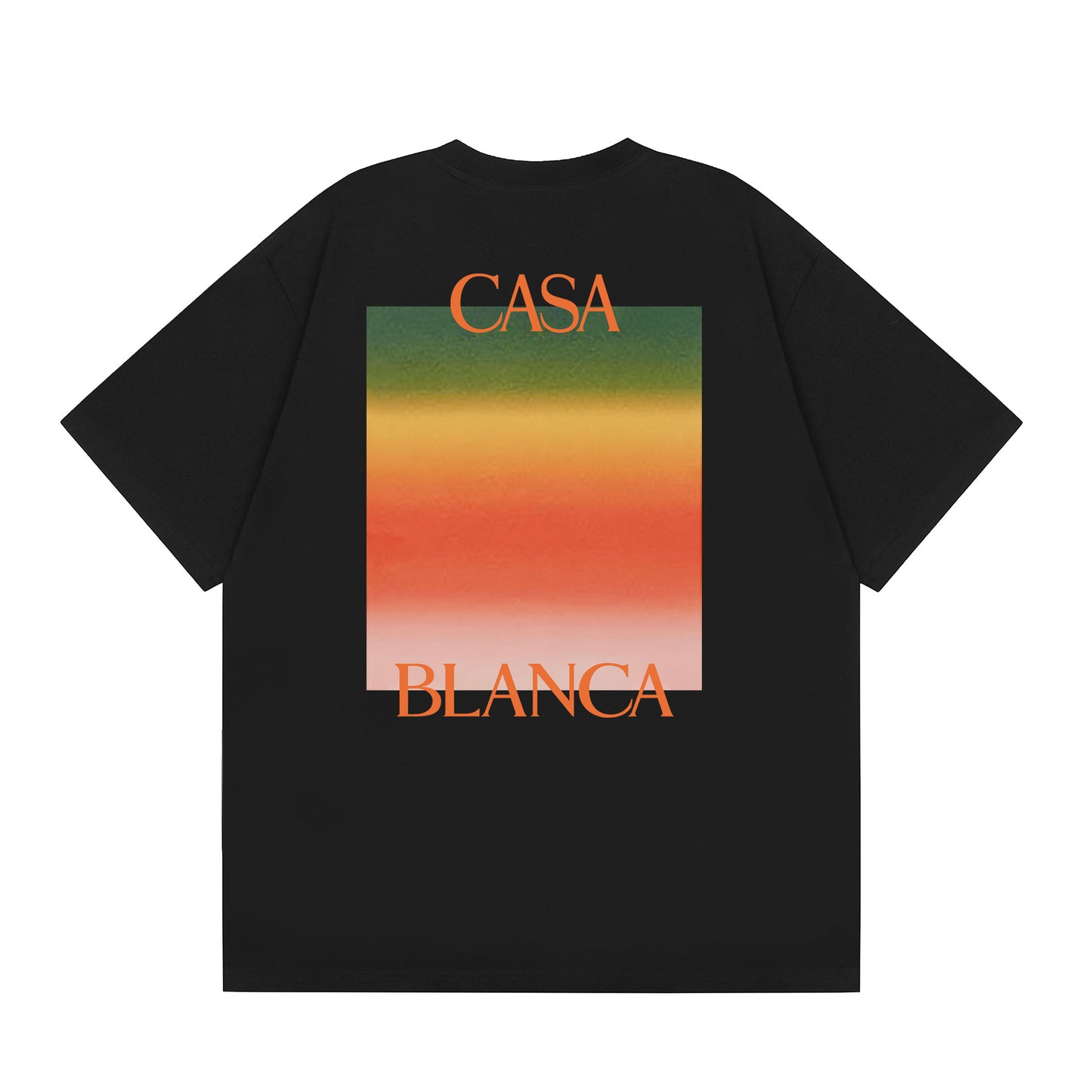 New Casa Casablanca Short Sleeve Correct Edition Ins European and American Niche Trendy Brand Cotton Casual High Street European and American T-shirt