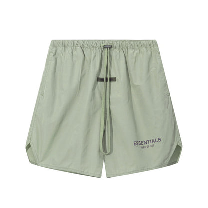 European and American trendy brand 25SS silicone letter logo casual shorts summer loose cropped pants for men and women