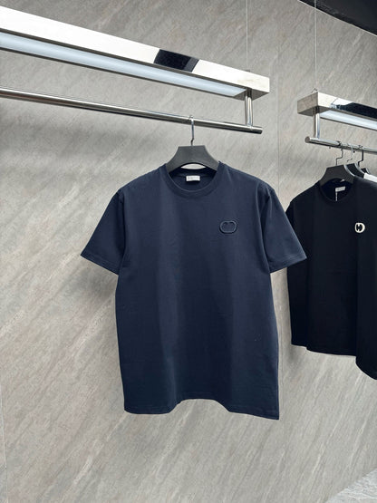 [Ceiling Support After-sales] Real shot classic CD letter embroidery high gram weight 320g round neck short sleeves