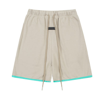 European and American trendy brand 25SS silicone letter logo casual shorts summer loose cropped pants for men and women