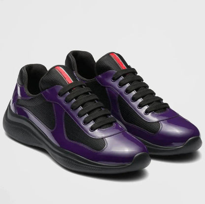 Spot new color-blocked mesh heightened athleisure men's and women's shoes leather big brand classic versatile breathable trend men (Copie)
