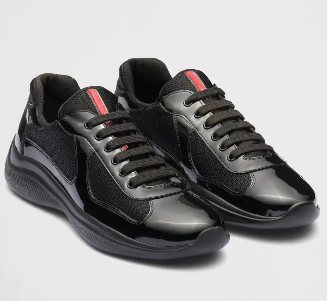 Spot new color-blocked mesh heightened athleisure men's and women's shoes leather big brand classic versatile breathable trend men (Copie)