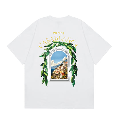 Casa American fashion brand online auction short sleeve men's couple ins summer super hot T-shirt women's top short sleeve loose European version
