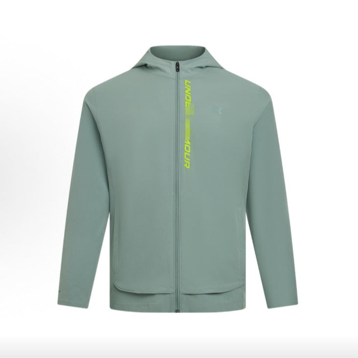 High version of Andema European and American cross-border spring and autumn new long-sleeved casual sports hooded versatile running jacket for men