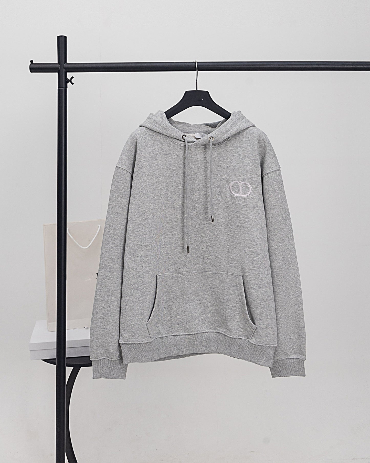 High version DO home autumn new cotton terry badge embroidered hooded sweatshirt casual loose fit hoody for men and women