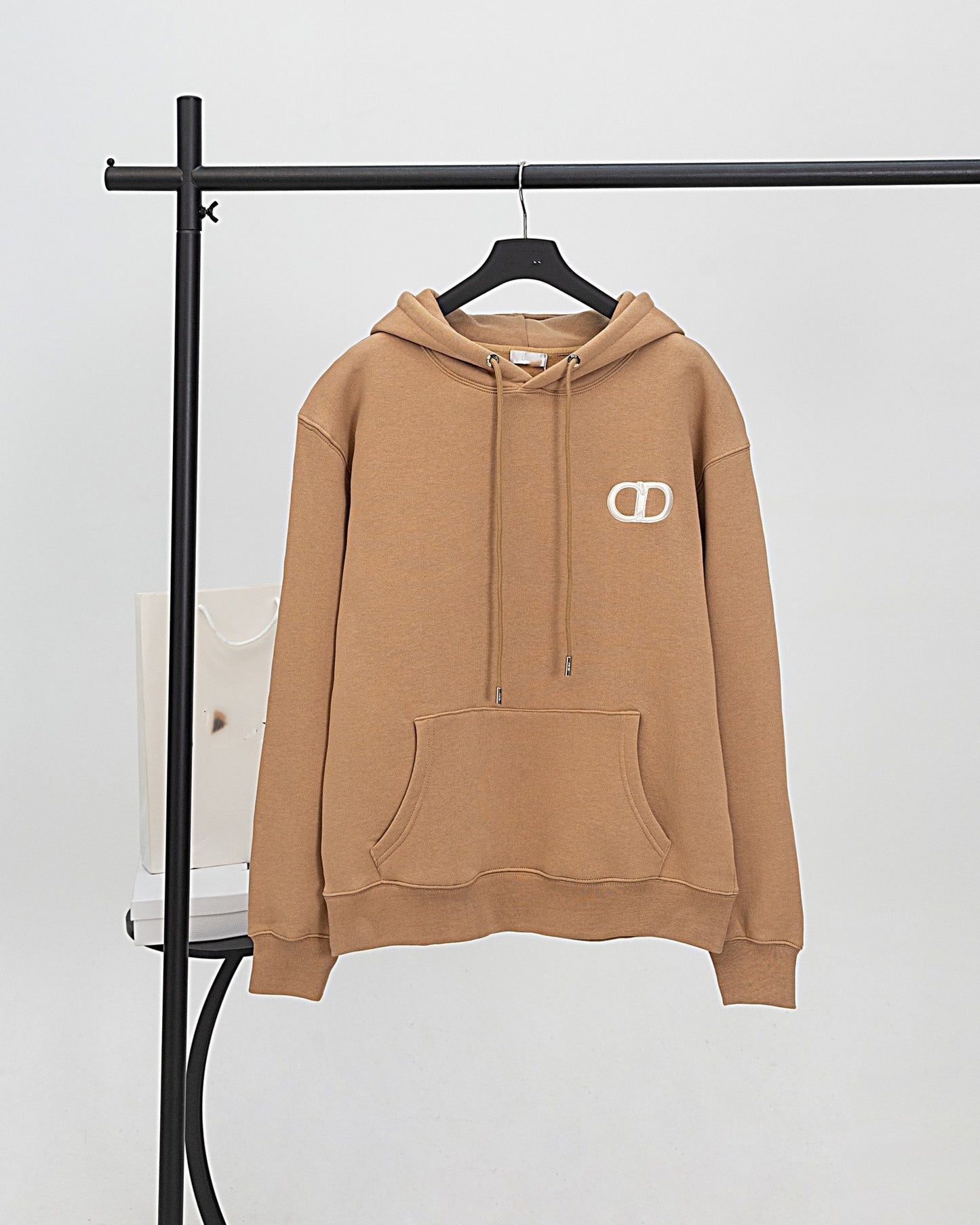 High version DO home autumn new cotton terry badge embroidered hooded sweatshirt casual loose fit hoody for men and women