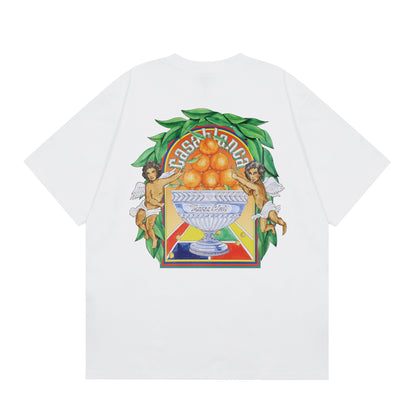 Casa American fashion brand online auction short sleeve men's couple ins summer super hot T-shirt women's top short sleeve loose European version
