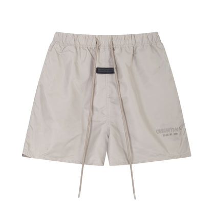 European and American trendy brand 25SS silicone letter logo casual shorts summer loose cropped pants for men and women