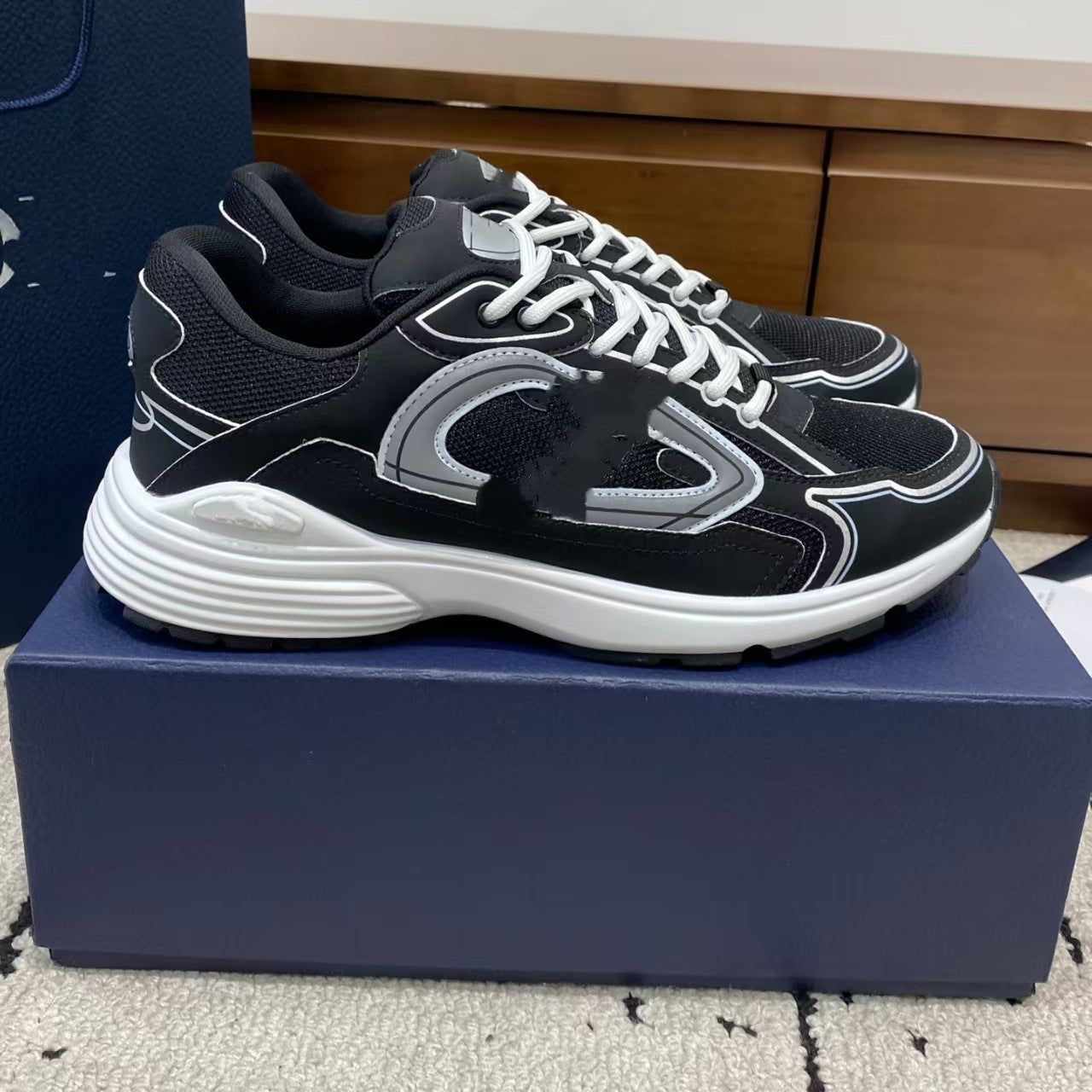 Dad shoes for women, C thick-soled height-increasing D, breathable color-block casual sneakers, versatile trendy shoes, wholesale low-top casual sneakers