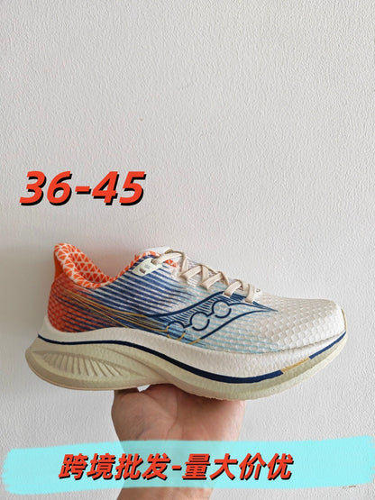 Saucony Fun Running Shoes ENDORPHIN PRO Coffee 4 Unisex Running Shoes Carbon Plate Shoes Outdoor Training Sports Shoes