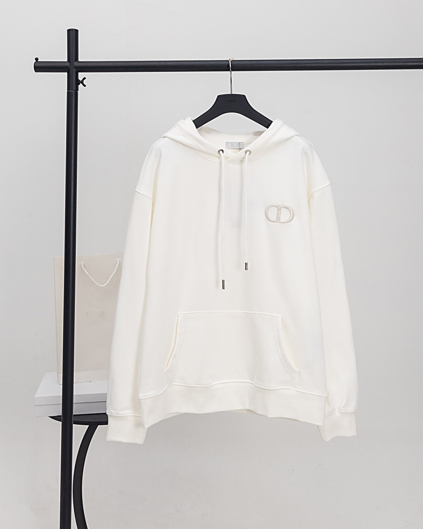 High version DO home autumn new cotton terry badge embroidered hooded sweatshirt casual loose fit hoody for men and women