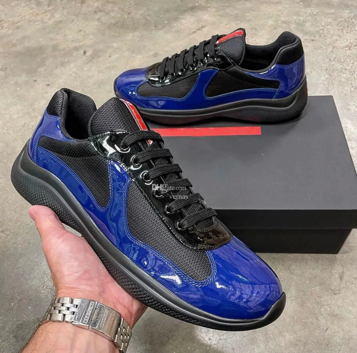 Spot new color-blocked mesh heightened athleisure men's and women's shoes leather big brand classic versatile breathable trend men (Copie)