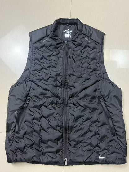 Cross-border new sports autumn and winter sports men's and women's down cotton vests are warm and slim running light training spot
