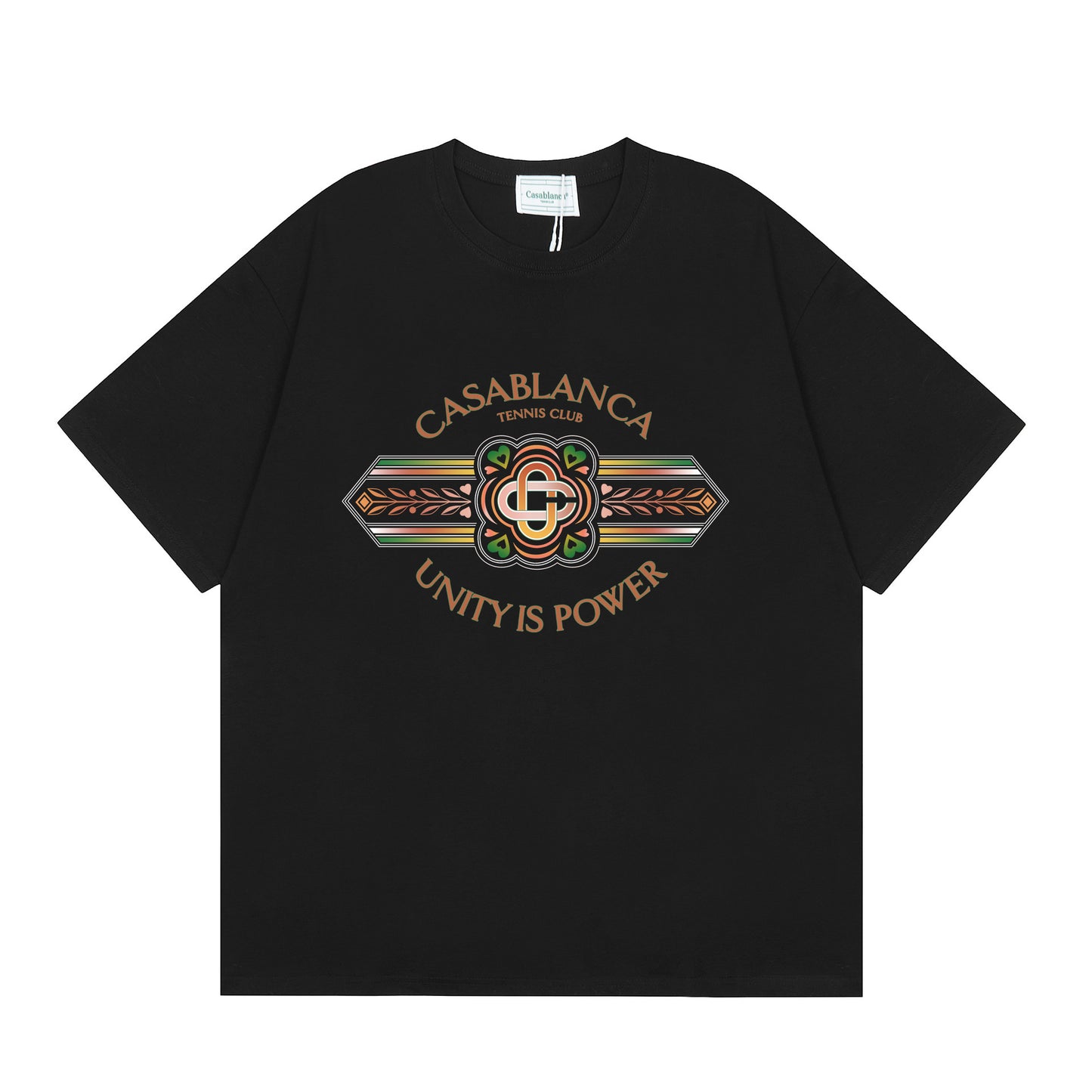 New Casa Casablanca Short Sleeve Correct Edition Ins European and American Niche Trendy Brand Cotton Casual High Street European and American T-shirt