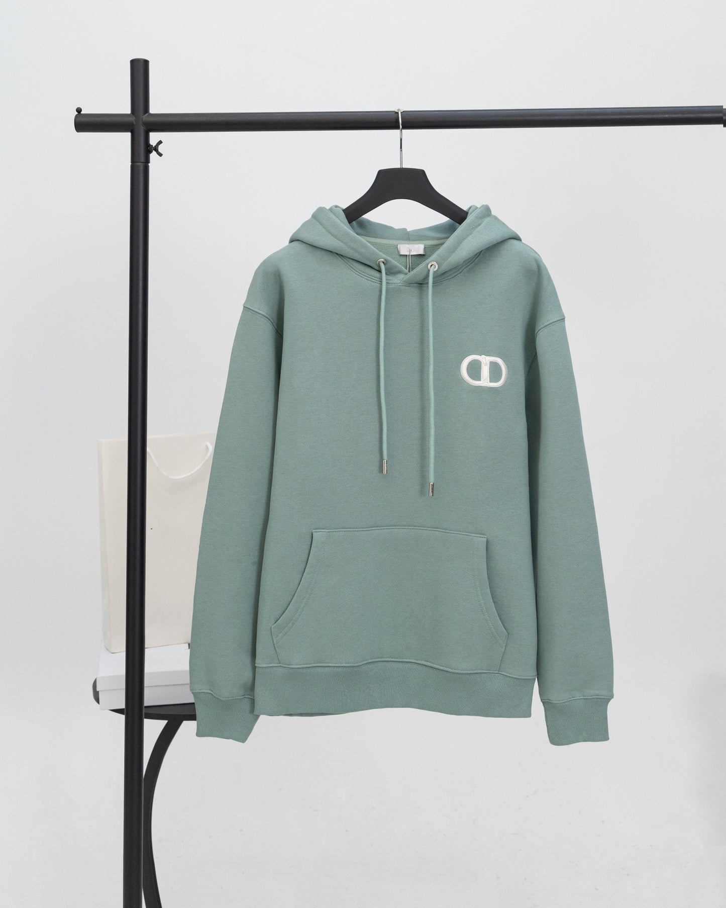 High version DO home autumn new cotton terry badge embroidered hooded sweatshirt casual loose fit hoody for men and women