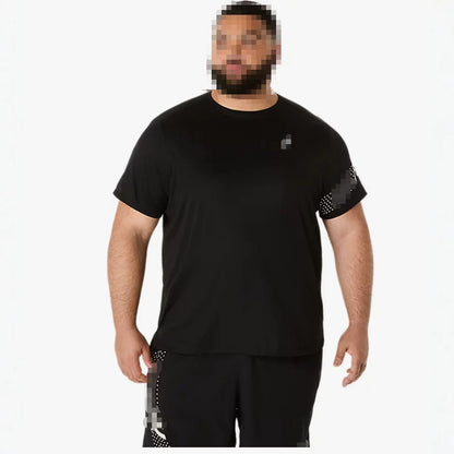High version 2026 European and American men's summer sports quick-drying, breathable, simple casual crew neck T-shirt shorts set