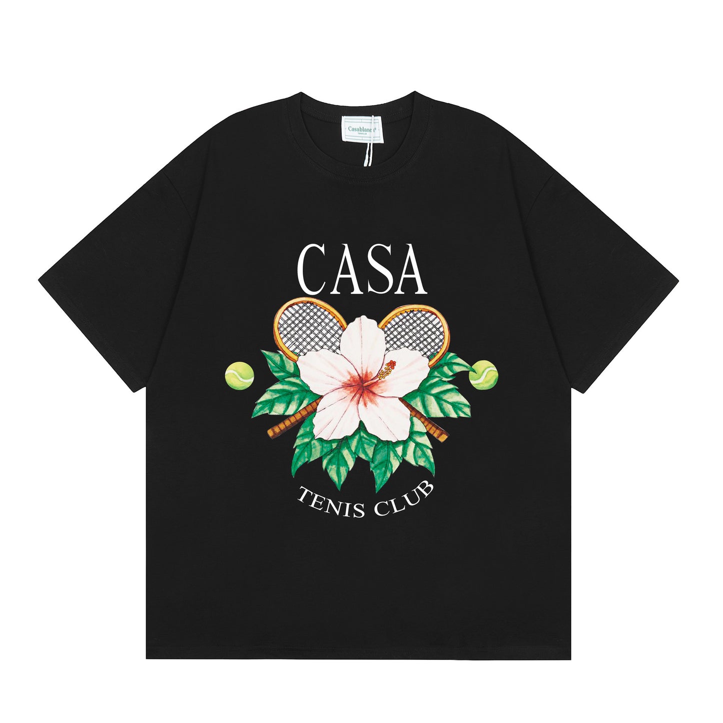 New Casa Casablanca Short Sleeve Correct Edition Ins European and American Niche Trendy Brand Cotton Casual High Street European and American T-shirt