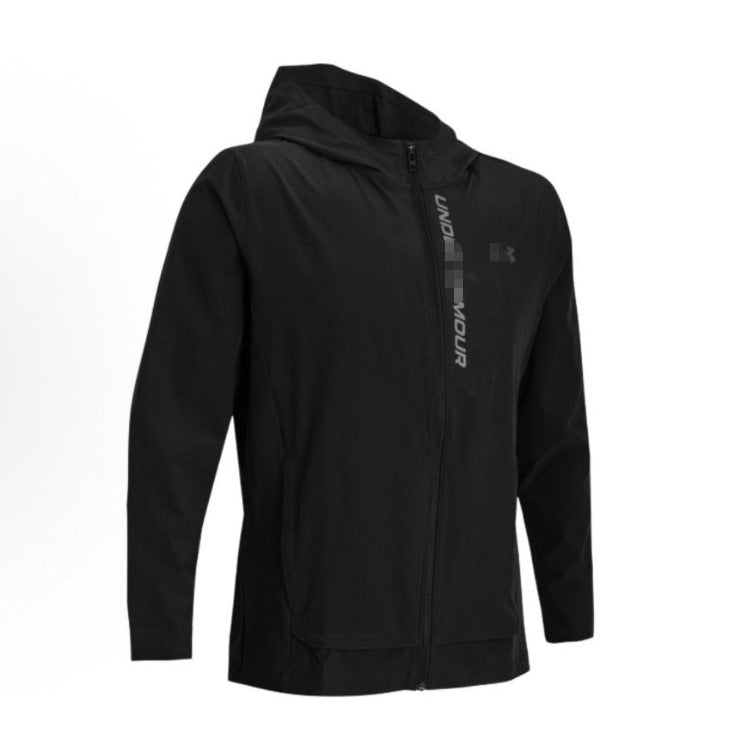 High version of Andema European and American cross-border spring and autumn new long-sleeved casual sports hooded versatile running jacket for men