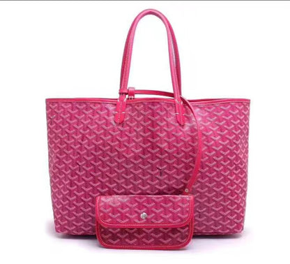 Foreign trade shopping bags, tote bags, dogtooth bags, large size medium commuter tote shoulder bags, large capacity travel changing bags
